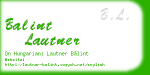 balint lautner business card