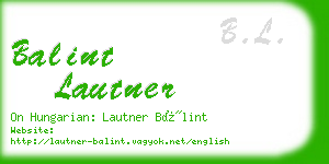 balint lautner business card